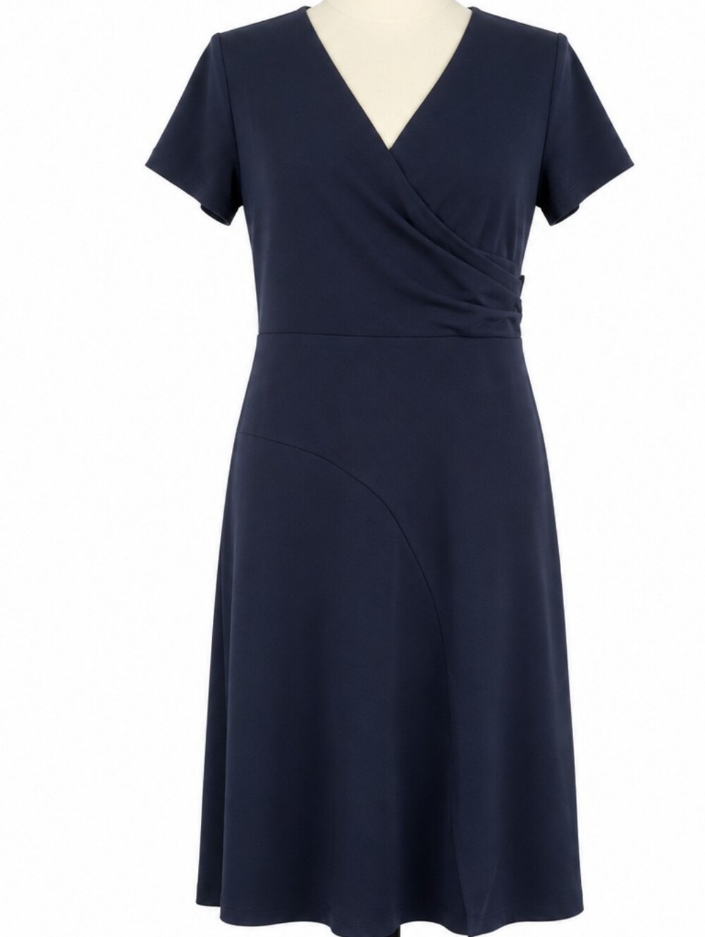 Maggy London Nordstrom Navy Wrap-Style Midi Dress Sz 10
